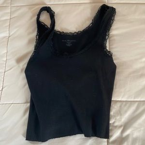 black lace tank